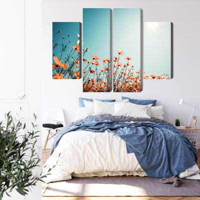 Ljuddämpande tavla - Field flowers in the sun