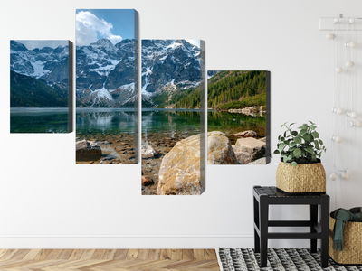 Ljuddämpande tavla - Morskie oko in the tatras 3d