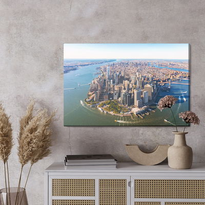Ljuddämpande tavla - Aerial view of manhattan