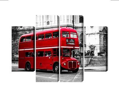 Ljuddämpande tavla - A double decker bus in London
