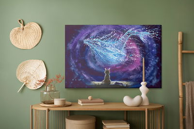 Ljuddämpande tavla - Cat on the background