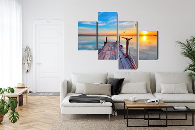 Ljuddämpande tavla - West by the lake