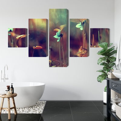 Ljuddämpande tavla - Delicate plants on a macro