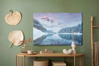 Ljuddämpande tavla - 3d winter mountain landscape