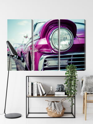 Ljuddämpande tavla - Retro style car headlight