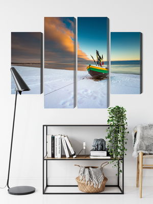 Ljuddämpande tavla - Fishing boat