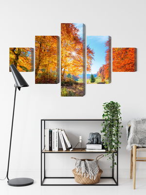 Ljuddämpande tavla - Colorful autumn trees