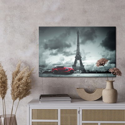 Ljuddämpande tavla - Old car against