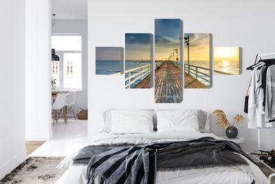 Ljuddämpande tavla - Wooden pier on the baltic sea