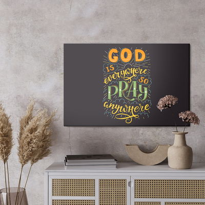 Ljuddämpande tavla - God is everywhere