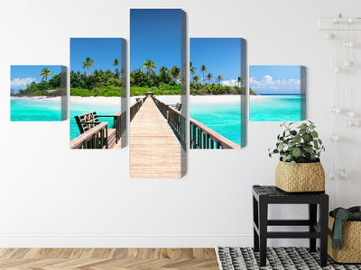 Ljuddämpande tavla - 3d pier in the maldives