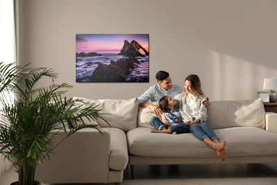 Ljuddämpande tavla - Rocks in the sea