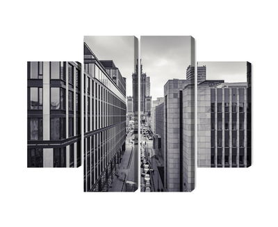 Ljuddämpande tavla - Black and white panorama