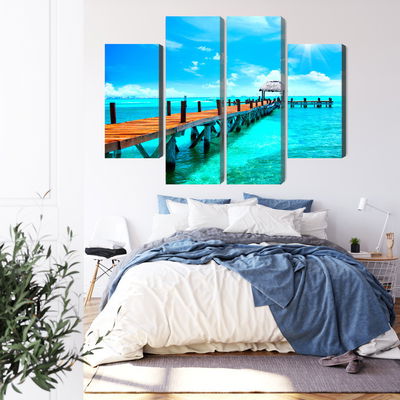 Ljuddämpande tavla - Sunny landscape