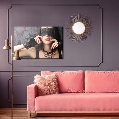 Ljuddämpande tavla - Woman with a blindfold