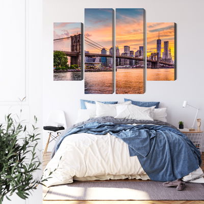 Ljuddämpande tavla - New York city panoramic