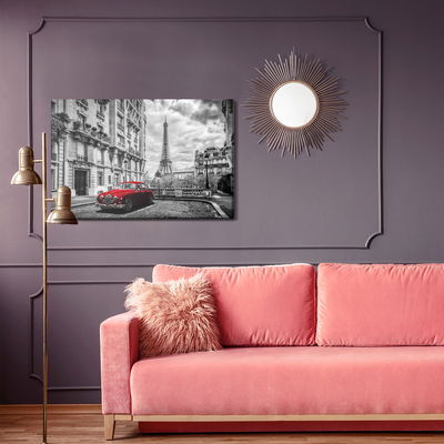 Ljuddämpande tavla - Paris black and white