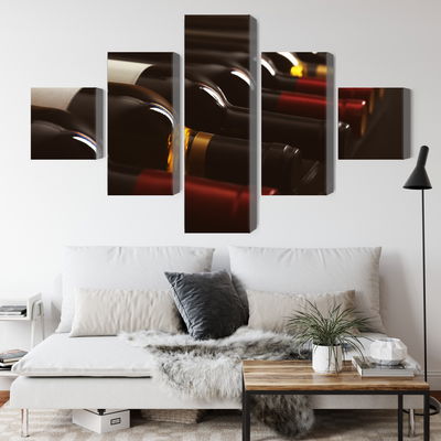 Ljuddämpande tavla - Delicious wine bottles