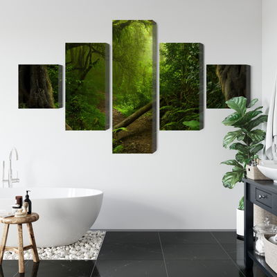 Ljuddämpande tavla - Path in the tropical forest