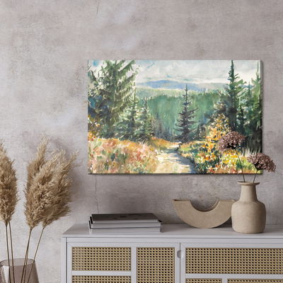 Ljuddämpande tavla - Landscape with mountains