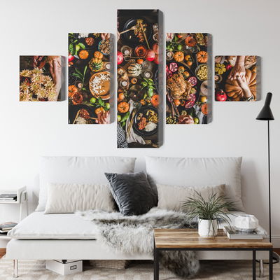 Ljuddämpande tavla - The table was set abundantly