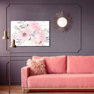 Ljuddämpande tavla - Rose flowers in pastel colors