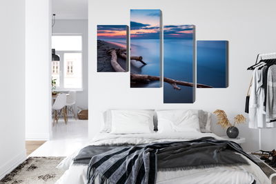 Ljuddämpande tavla - The sea landscape at evening