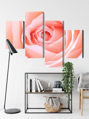 Ljuddämpande tavla - Pastel rose on a 3d macro
