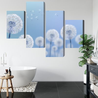 Ljuddämpande tavla - Dandelions on a blue