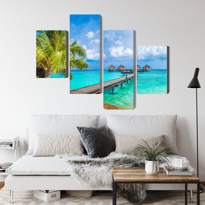 Ljuddämpande tavla - Floating houses