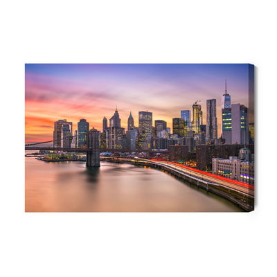 Ljuddämpande tavla - New York city panorama