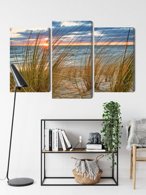 Ljuddämpande tavla - Sunrise on the beach of rügen