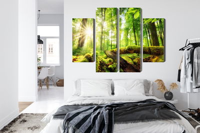 Ljuddämpande tavla - Rays of the sun in the 3d