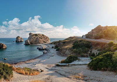 Ljuddämpande tavla - Cyprus sea shore