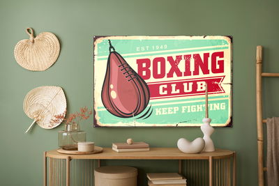 Ljuddämpande tavla - Punching bag and vintage