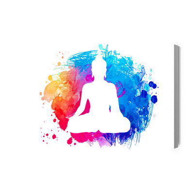 Ljuddämpande tavla - Buddha on a watercolor