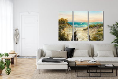 Ljuddämpande tavla - Painted sand dunes