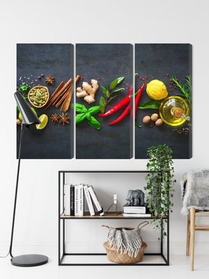 Ljuddämpande tavla - Fresh aromatic spices