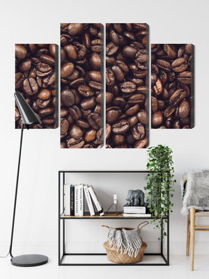 Ljuddämpande tavla - Roasted coffee beans