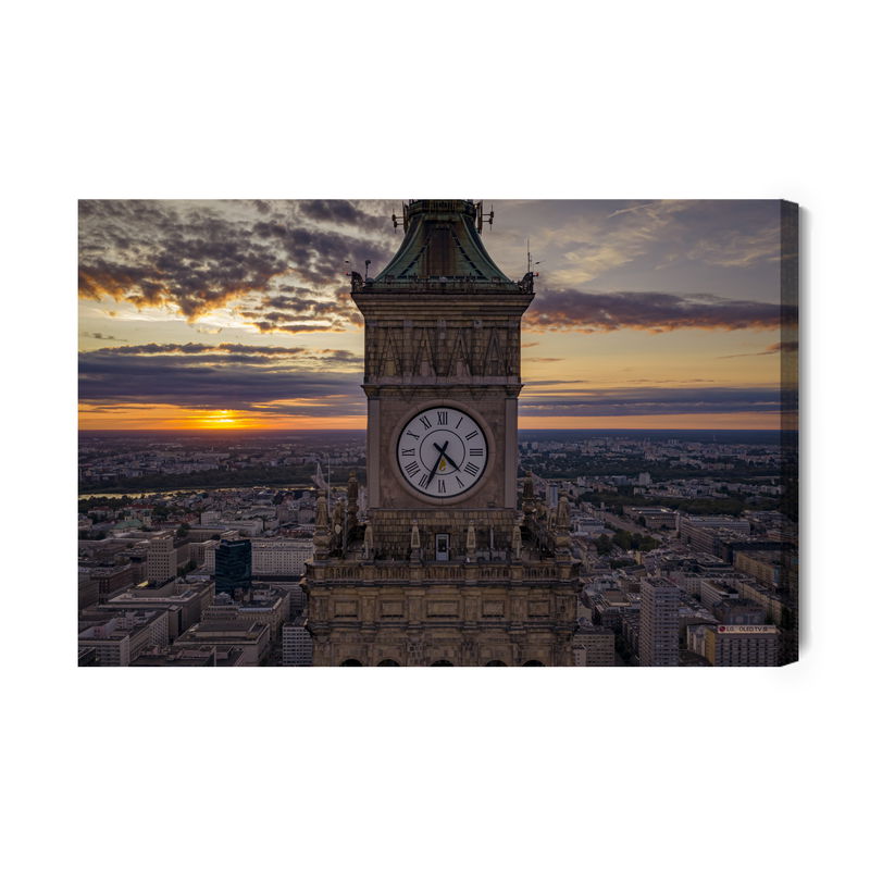 Ljuddämpande tavla - The clock over Warsaw