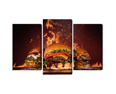 Ljuddämpande tavla - Tasty burgers