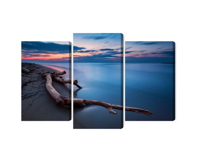 Ljuddämpande tavla - The sea landscape at evening