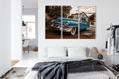 Ljuddämpande tavla - A blue cadillac eldorado