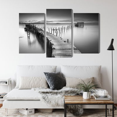 Ljuddämpande tavla - A dilapidated pier