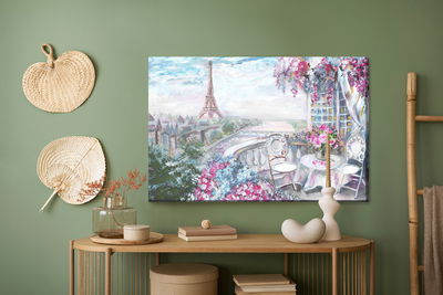 Ljuddämpande tavla - View of the eiffel tower