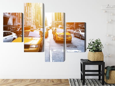 Ljuddämpande tavla - Taxi in the sunshine nyc