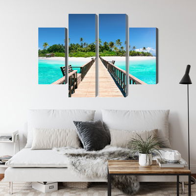 Ljuddämpande tavla - 3d pier in the maldives