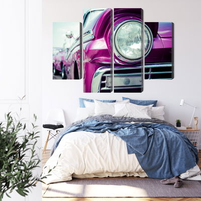 Ljuddämpande tavla - Retro style car headlight