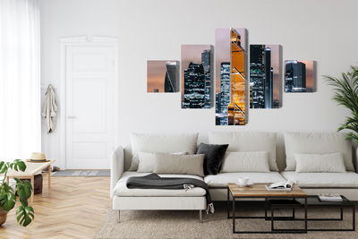 Ljuddämpande tavla - Panorama of moscow city