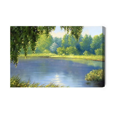 Ljuddämpande tavla - A forest overlooking